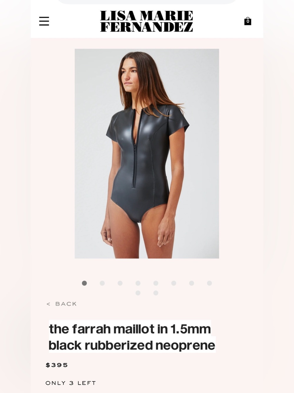 Lisa Marie fernandez in Black Rubberized Neoprene